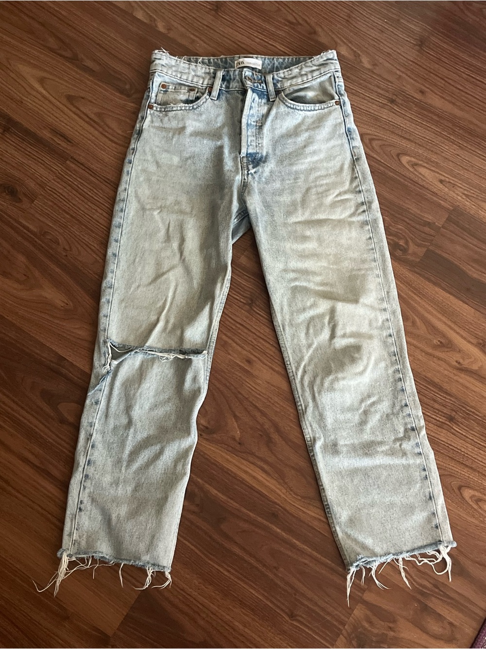 Zara Light Blue Denim Jeans